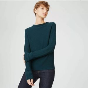 Club Monaco Tommie Mock Neck Rib Cuffs Sweater